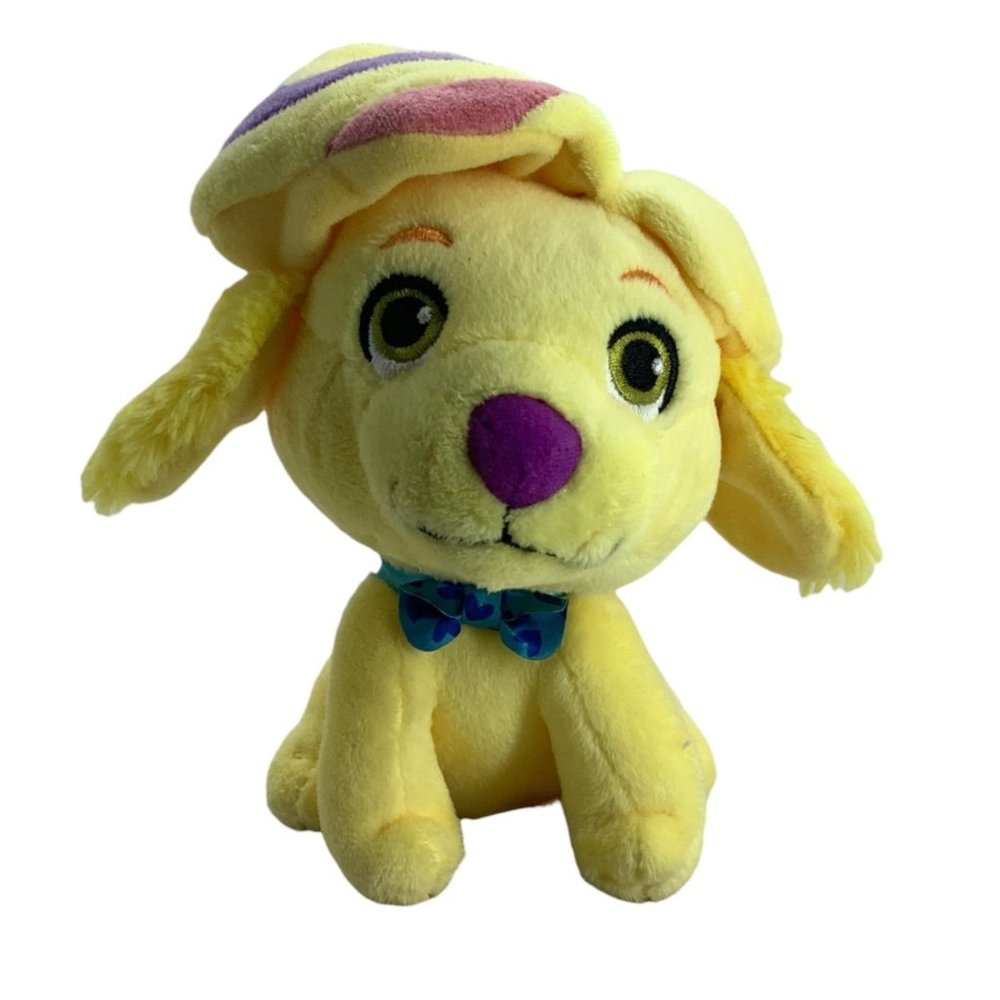 Fisher Price Sunny Day Show Dog Doodle Yellow Plush Stuffed Animal Lovey 7" 2017